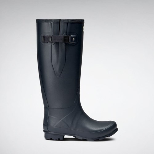 Hunter Norris Field Wide Fit Rain Boots For Womens - NZ U1509